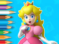 Spel Inkleurboek: Young Princess Peach  aanlyn