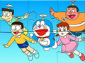 Spel Jigsaw Puzzle: Doraemon Flying aanlyn