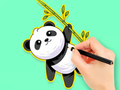 Spel Inkleurboek: Panda Eet Bamboes  aanlyn