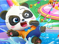Spel Jigsaw -legkaart: Baby Panda Water Park aanlyn