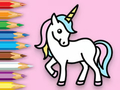 Spel Inkleurboek: Happy Unicorn  aanlyn