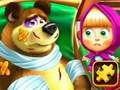 Spel Masha en die Beer legkaart  aanlyn