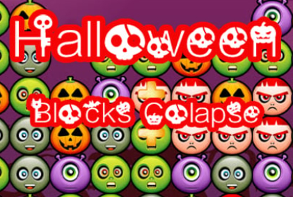 Spel Halloween Blok Ineenstorting  aanlyn