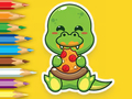 Spel Inkleurboek: Honger Dinosourusse  aanlyn
