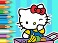 Spel Inkleurboek: Hello Kitty Market  aanlyn