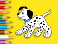Spel Inkleurboek: Oulike Gevlekte Hond  aanlyn