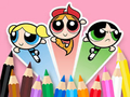 Spel Inkleurboek: Die Powerpuff Girls  aanlyn