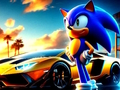 Spel Sonic Run vir Lamborghini  aanlyn