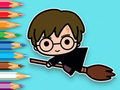 Spel Inkleurboek: Flying Potter  aanlyn