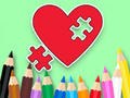 Spel Kleurboek: BTS Heart Jigsaw  aanlyn