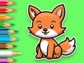 Spel Inkleurboek: Baby Fox  aanlyn