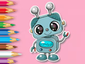 Spel Inkleurboek: Smile Robot  aanlyn