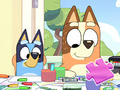 Spel Jigsaw Puzzle: Bluey Family Coloring Day aanlyn