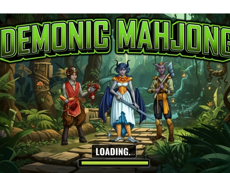 Spel Demoniese Mahjong  aanlyn