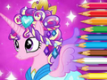 Spel Inkleurboek: Ponieprinses  aanlyn