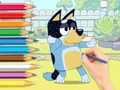 Spel Inkleurboek: Blou en Bingo  aanlyn