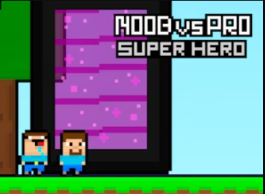 Spel Noob vs Pro Super Hero aanlyn