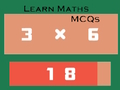 Spel Leer Wiskunde MCQ's  aanlyn