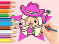 Spel Inkleurboek: Toca Boca World  aanlyn