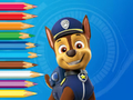 Spel Inkleurboek: Paw Patrol Chase  aanlyn