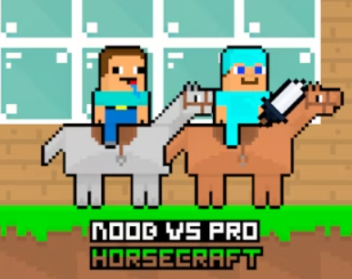 Spel Noob vs Pro Horsecraft aanlyn