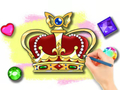 Spel Kleurboek: Royal Crown  aanlyn