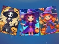Spel Spooky Halloween-legkaart  aanlyn