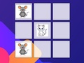 Spel Tic-tac-toe Muis vs kat  aanlyn