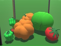 Spel 3D -vrugte saamsmelt aanlyn