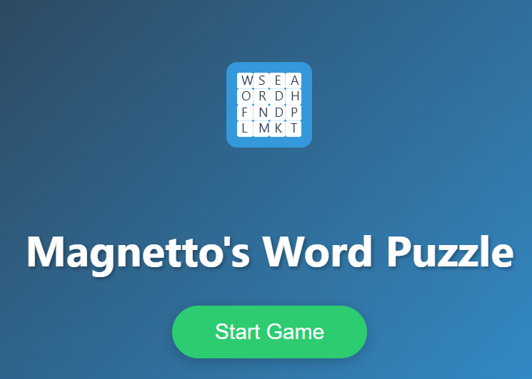Spel Magnetto se Woordraaisel  aanlyn