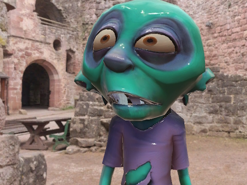 Spel Snaakse gesigte: zombies  aanlyn