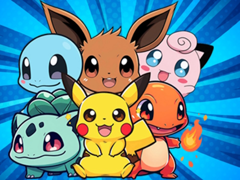 Spel Pokémon Kleurboek  aanlyn
