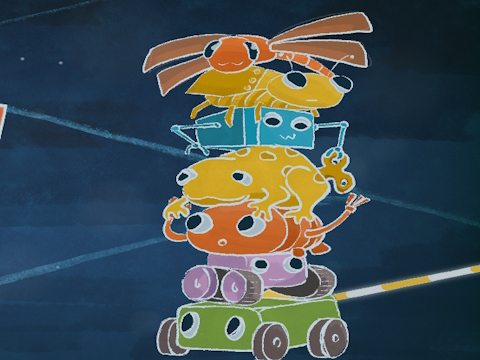 Spel Robot ompad  aanlyn