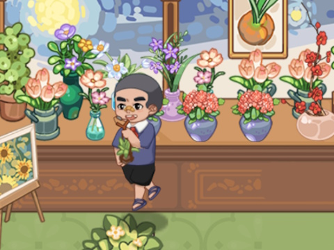 Spel Mart Puzzle Flower Match aanlyn