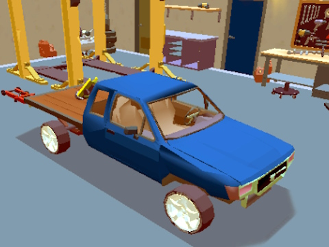 Spel Motors met gewere: Crazy Derby aanlyn