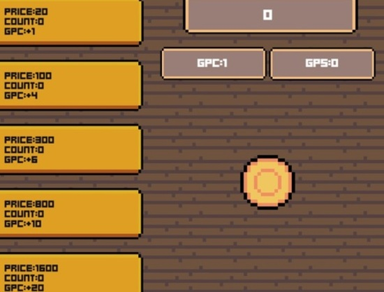 Spel Goue Clicker  aanlyn