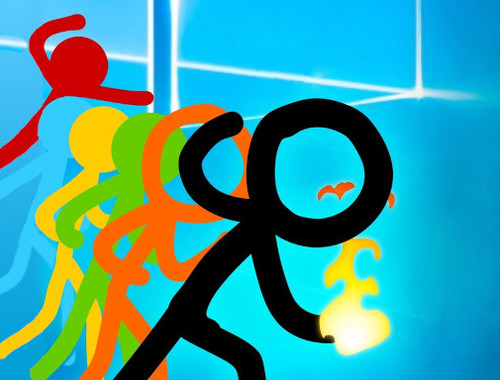 Spel Stickman vs Zombies: Epic Fight aanlyn