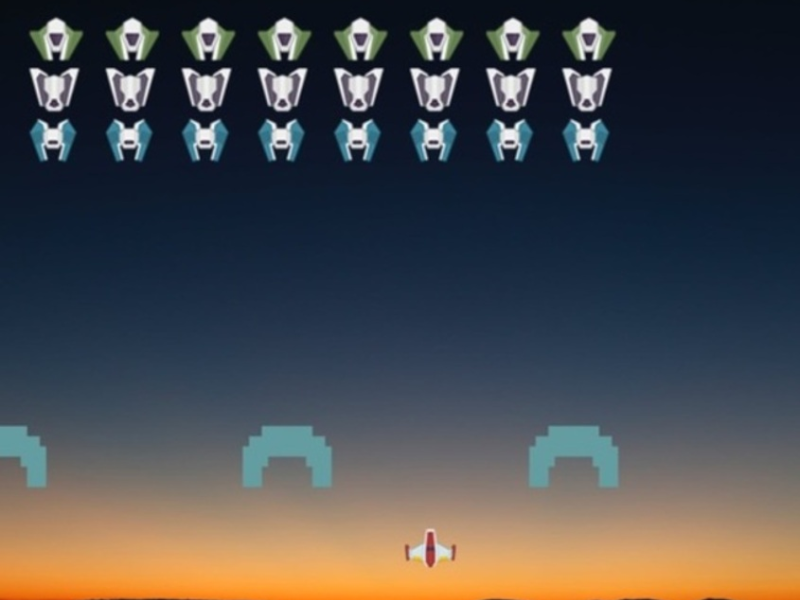 Spel Ruimte -invader aanlyn