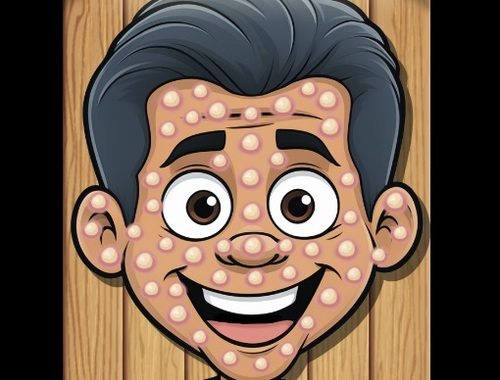 Spel Spotprent Pimple Pop  aanlyn