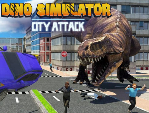 Spel Dino Simulator City Attack aanlyn