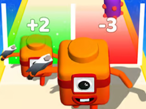 Spel Merge Number Cube: 3D Run Game aanlyn