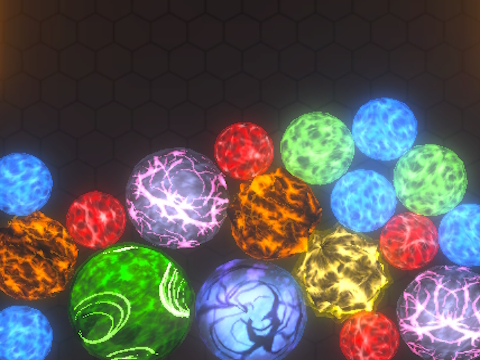 Spel 3D-balle: Voeg saam  aanlyn