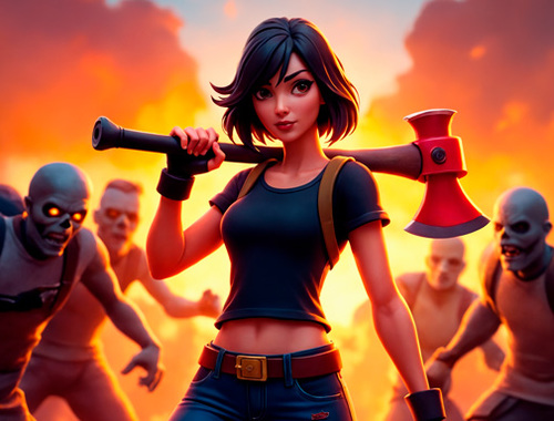 Spel Loop Survivors Zombie City aanlyn