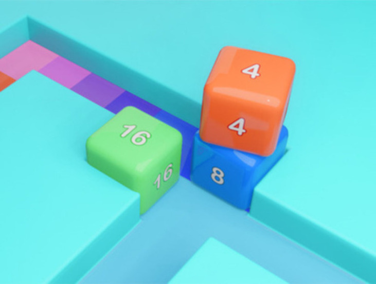 Spel Maze Cube 2048 aanlyn