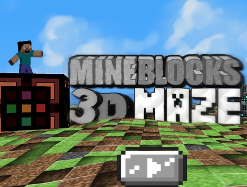 Spel MineBlocks 3D-doolhof  aanlyn