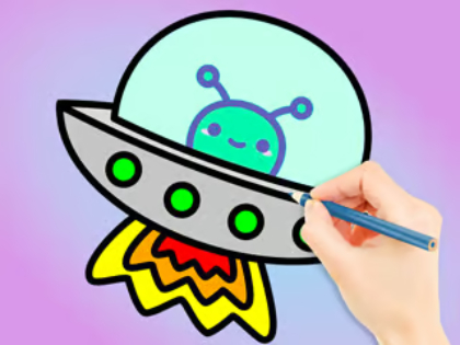 Spel Kleurboek: Galaxy Wander  aanlyn