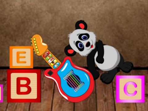 Spel Kinders Kitaar Musiek Tyd  aanlyn