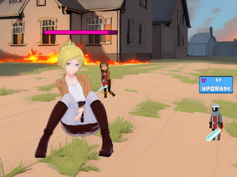 Spel Aanval op Waifu Clicker  aanlyn