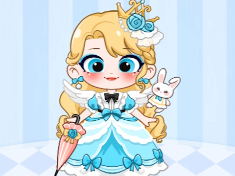 Spel Klein Prinses Dress Up  aanlyn