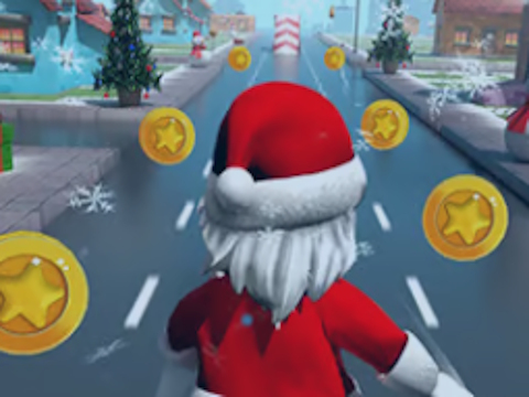 Spel Santa Roblox hardloop  aanlyn